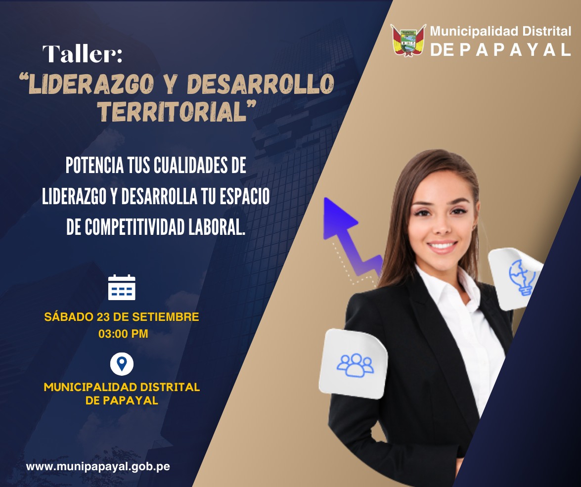 𝐂𝐎𝐍𝐕𝐎𝐂𝐀𝐓𝐎𝐑𝐈𝐀 𝐀𝐋 𝐓𝐀𝐋𝐋𝐄𝐑 𝐃𝐄 𝐋𝐈𝐃𝐄𝐑𝐀𝐙𝐆𝐎 𝐘 𝐃𝐄𝐒𝐀𝐑𝐑𝐎𝐋𝐋𝐎 𝐓𝐄𝐑𝐑𝐈𝐓𝐎𝐑𝐈𝐀𝐋.