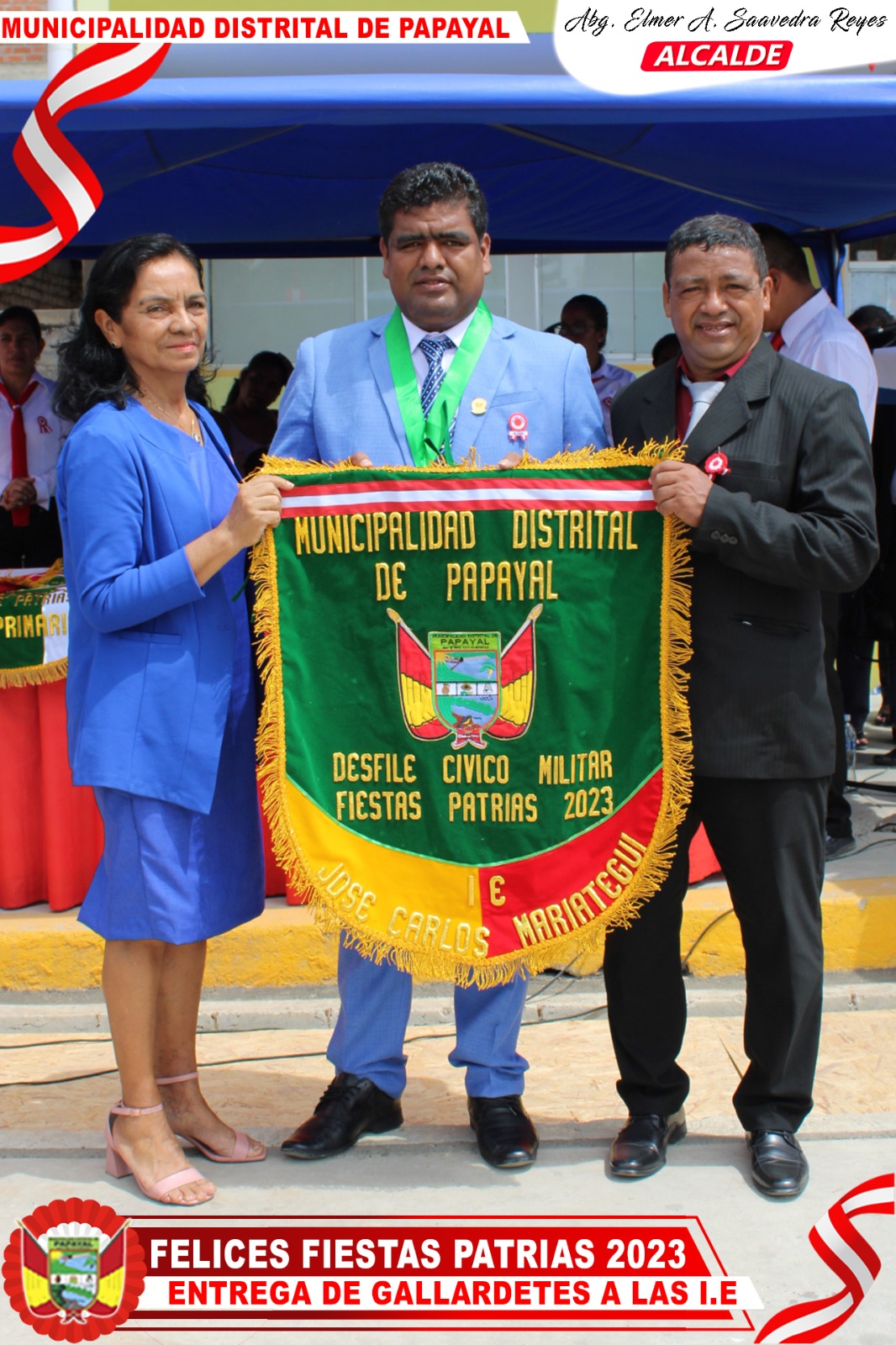 ENTREGA DE LOS GALLARDETES