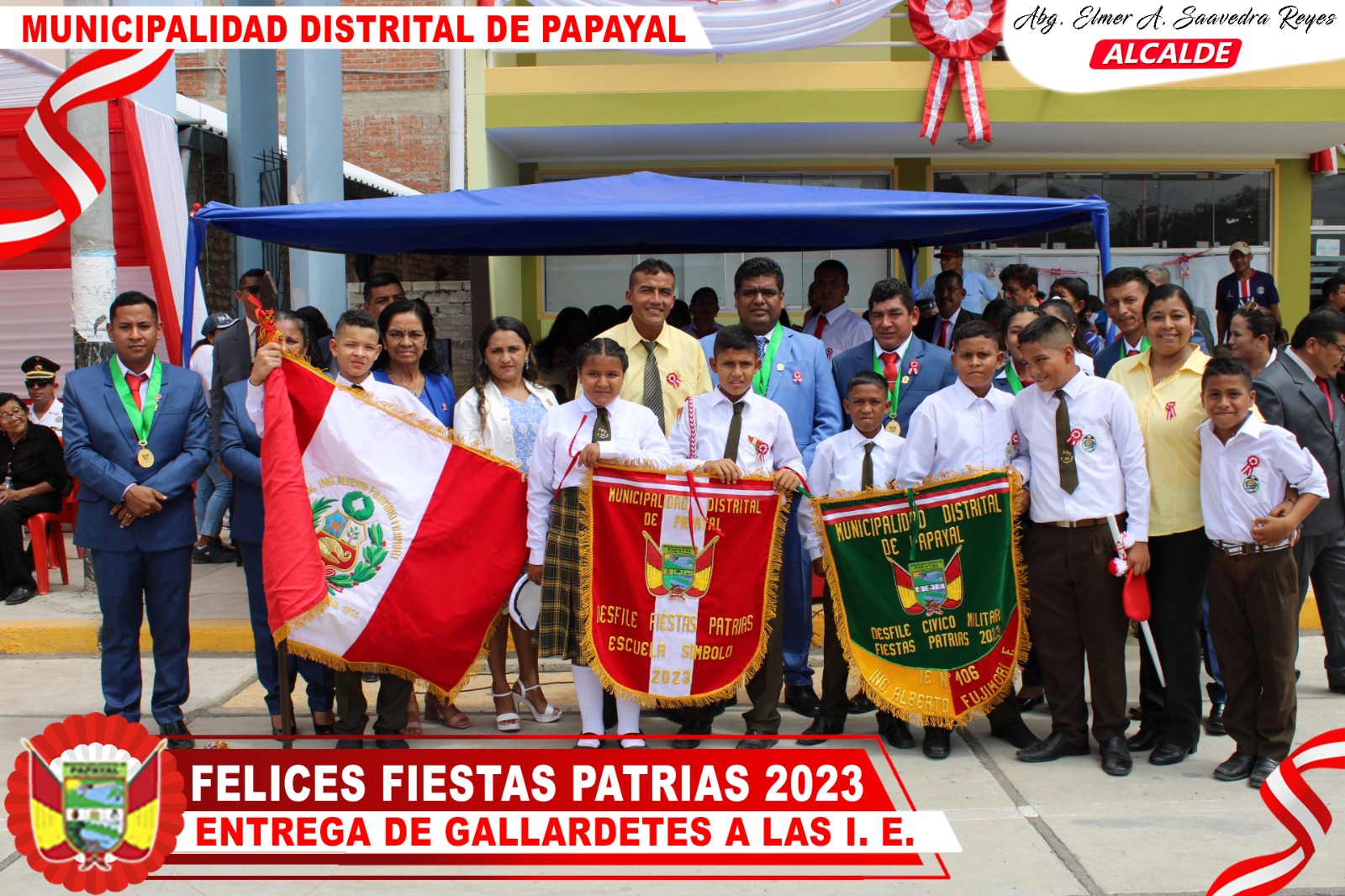 ENTREGA DE LOS GALLARDETES