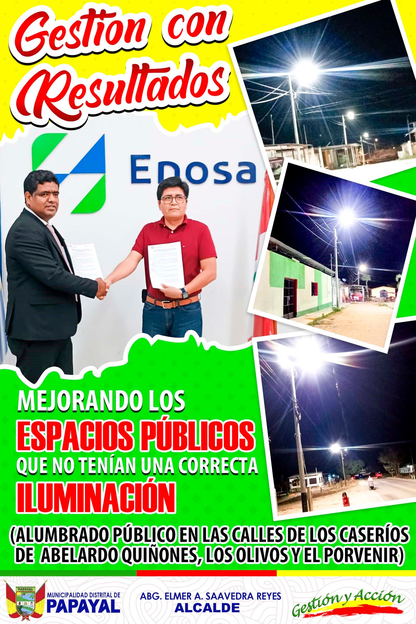 ¡𝐆𝐄𝐒𝐓𝐈Ó𝐍 𝐂𝐎𝐍 𝐑𝐄𝐒𝐔𝐋𝐓𝐀𝐃𝐎𝐒! 𝐏𝐀𝐏𝐀𝐘𝐀𝐋 𝐌𝐄𝐉𝐎𝐑𝐀 𝐋𝐀 𝐈𝐋𝐔𝐌𝐈𝐍𝐀𝐂𝐈Ó𝐍 𝐄𝐍 𝐄𝐒𝐏𝐀𝐂𝐈𝐎𝐒 𝐏Ú𝐁𝐋𝐈𝐂𝐎𝐒